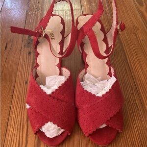 Miss L Fire Red heels size 40